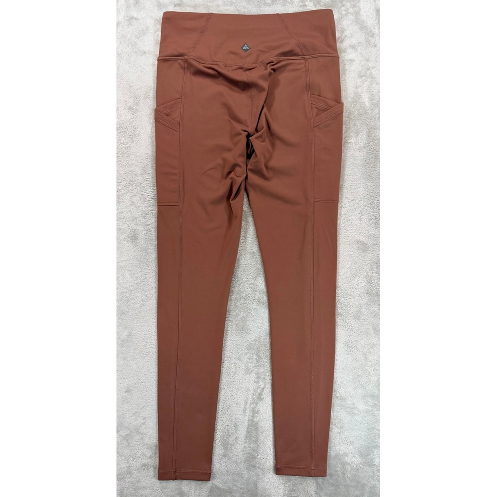 PrAna Women Heavana Pocket Leggings High Rise Rust Brown Small - Picture 2 of 9